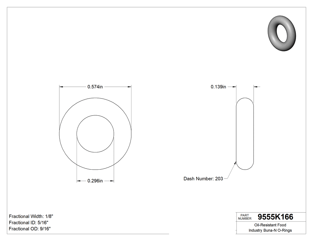 Technical drawing - 9555K166